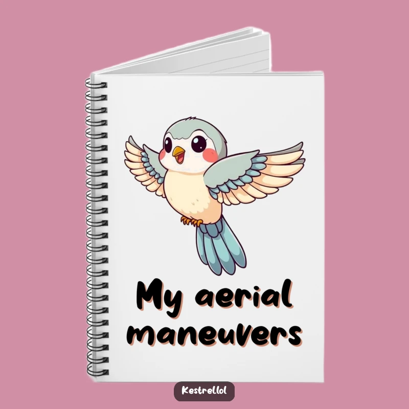 Funny Kestrel Notebook: Jot Down Ideas with a Swiftly Descending Falcon