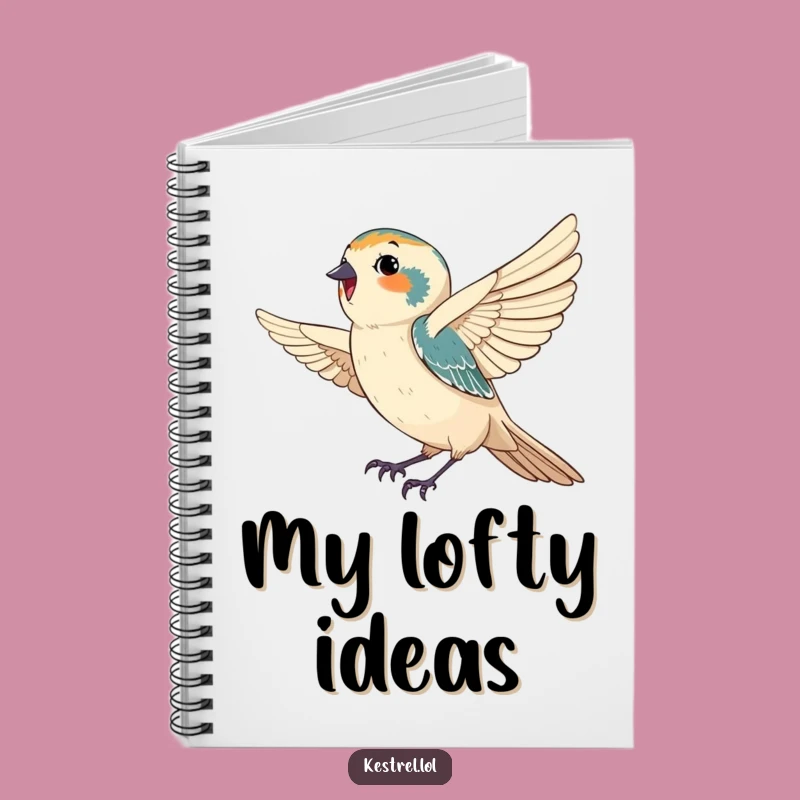 Funny Kestrel Notebook: Jot Down Thoughts with a Breezy Falcon