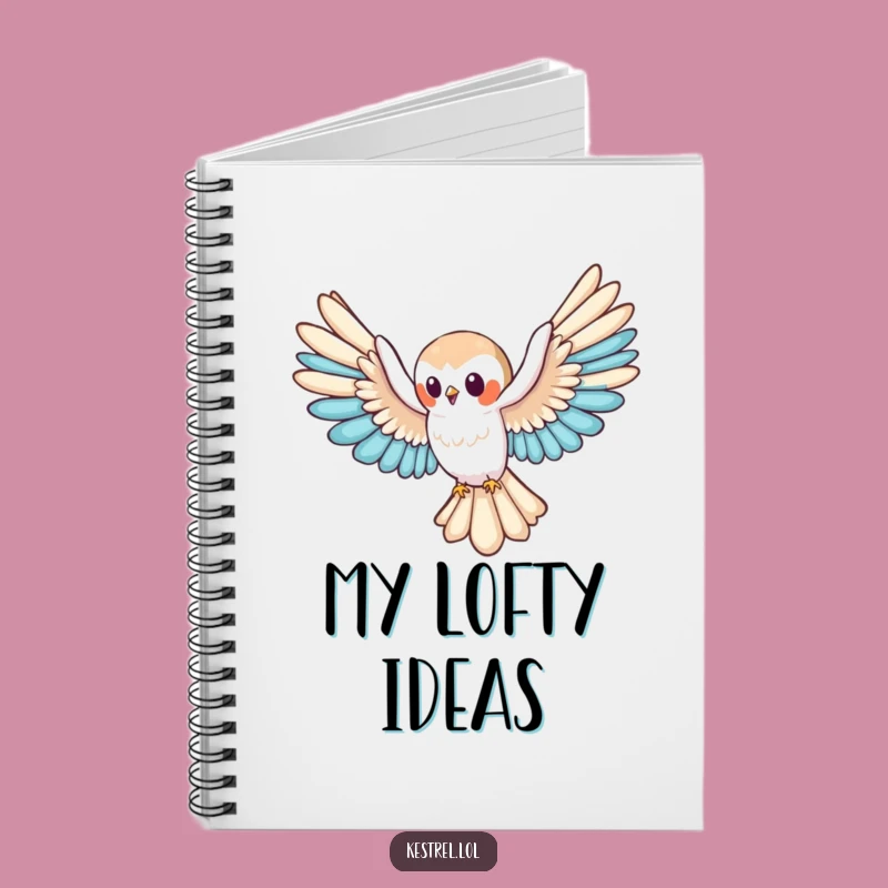 Funny Kestrel Glide Notebook: Effortless Ideas, Serene Journal Gift!