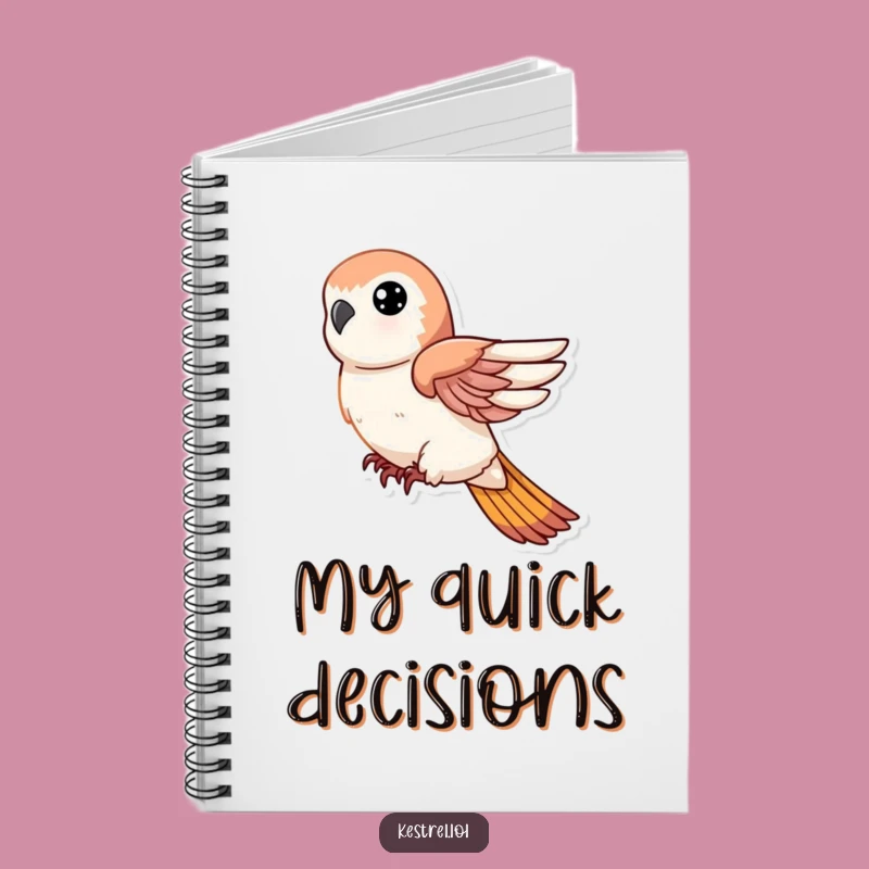 Funny Kestrel Dive Notebook: Jot Down Ideas with Swift Precision!