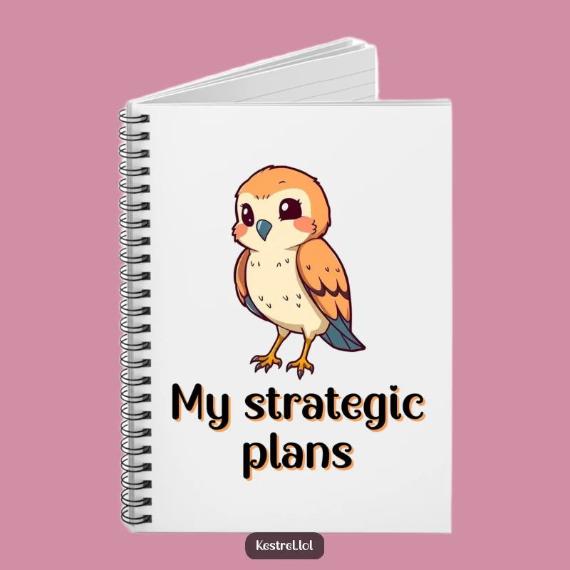 Funny Kestrel Hunter Notebook: Jot Down Your Cunning Plans!