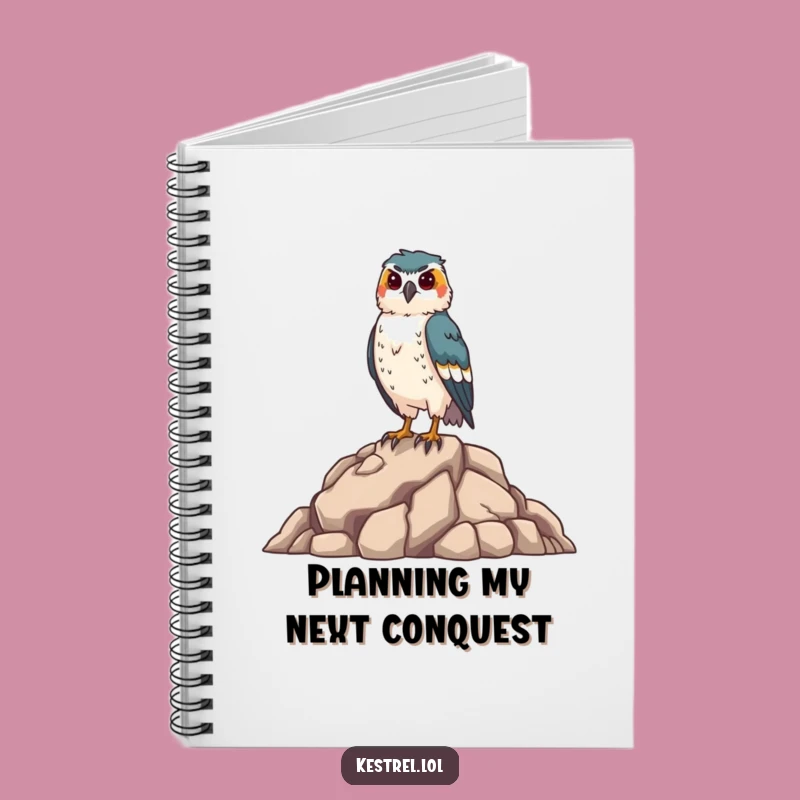 Proud Kestrel Notebook: Funny Journal for Bird Lovers & Aspiring Writers