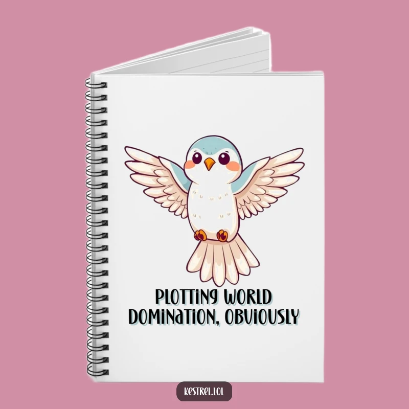 Funny Kestrel Hovering Notebook: Jot Down Ideas, Bird Lover's Gift