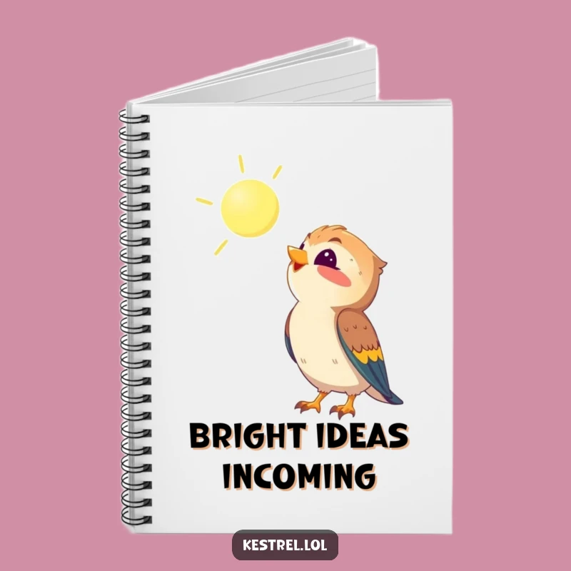 Sunny Kestrel Notebook: Funny Journal for Optimists & Dreamers
