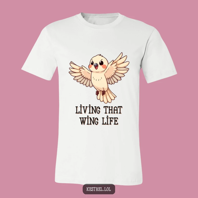 Funny Happy Kestrel T-Shirt: Exhilarating Flying Bird Tee Gift
