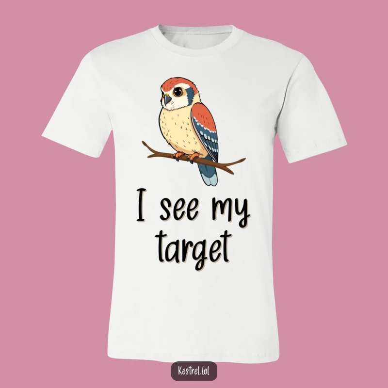 Funny Kestrel Focus T-Shirt: Wear Your Determination with Pride!