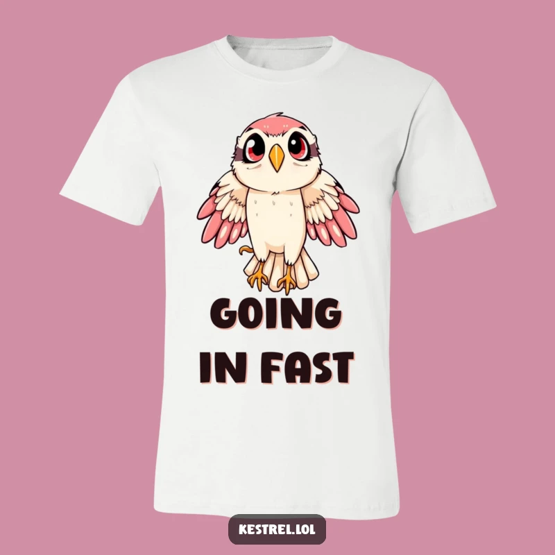 Funny Kestrel T-Shirt: Dramatic Swoop Design, Hilarious Bird Gift