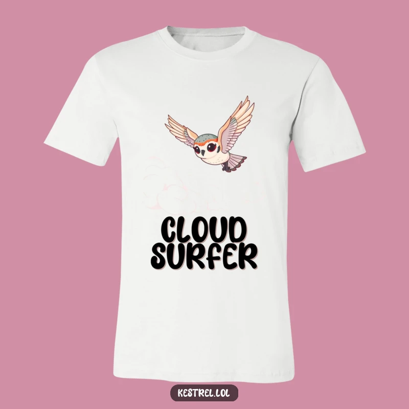 Funny Tiny Kestrel T-Shirt - Goofy Bird Graphic Tee Gift