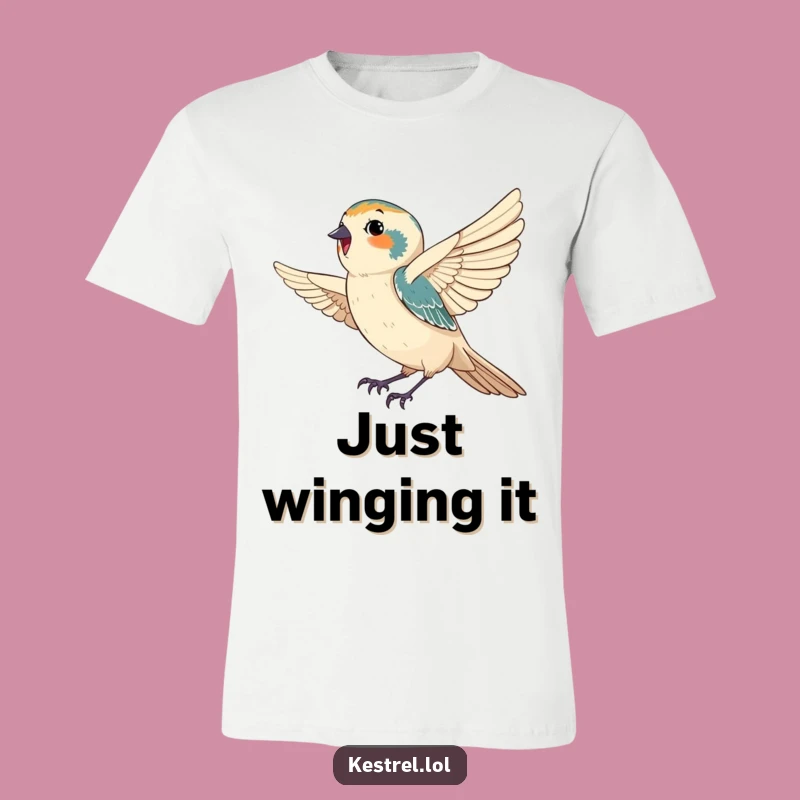 Funny Kestrel T-Shirt: Feel the Joy of the Breeze, Great Nature Humor Gift