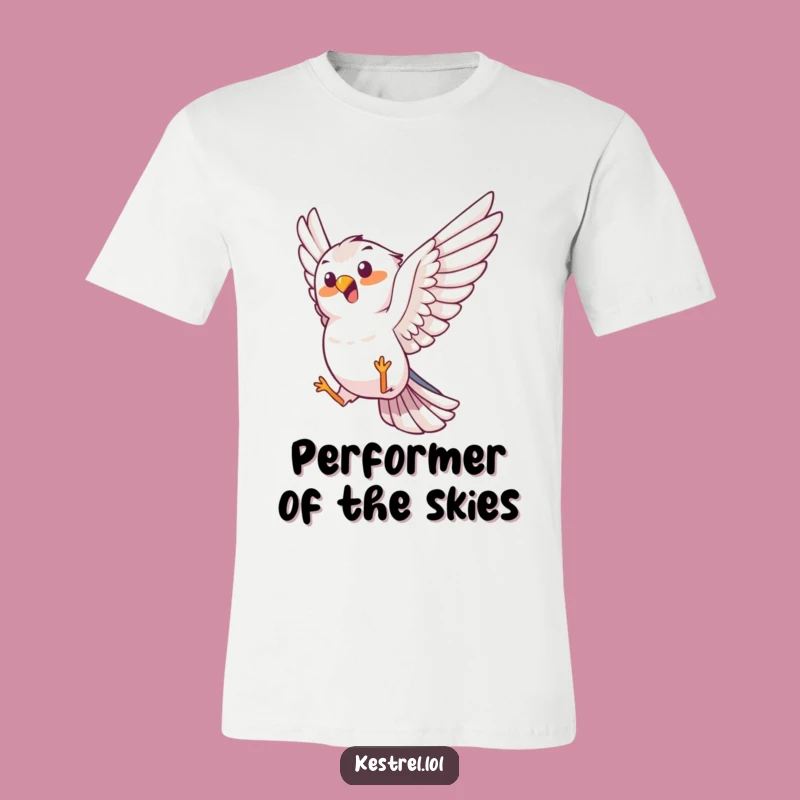 Funny Kestrel Trick T-Shirt - Joyful Bird Design for Gift