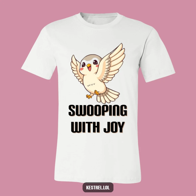 Funny Kestrel T-Shirt: Joyful Swoop - Energetic Gift