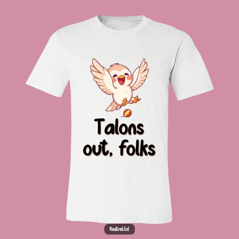 Funny Kestrel Diving T-Shirt - Joyful Hunter Graphic Tee