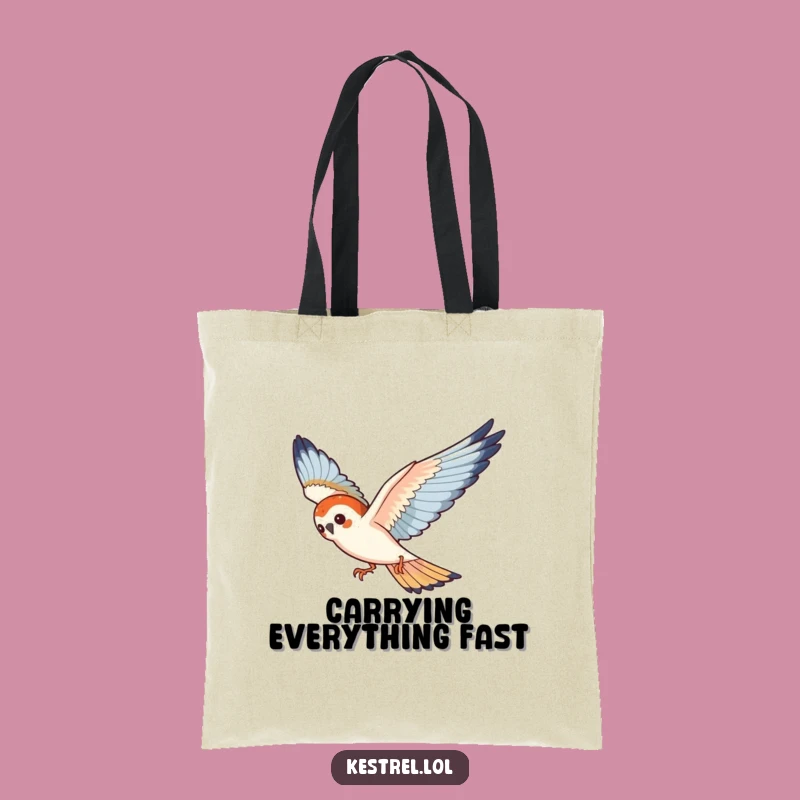 Funny Kestrel Tote Bag - Carry Your Playful Energy