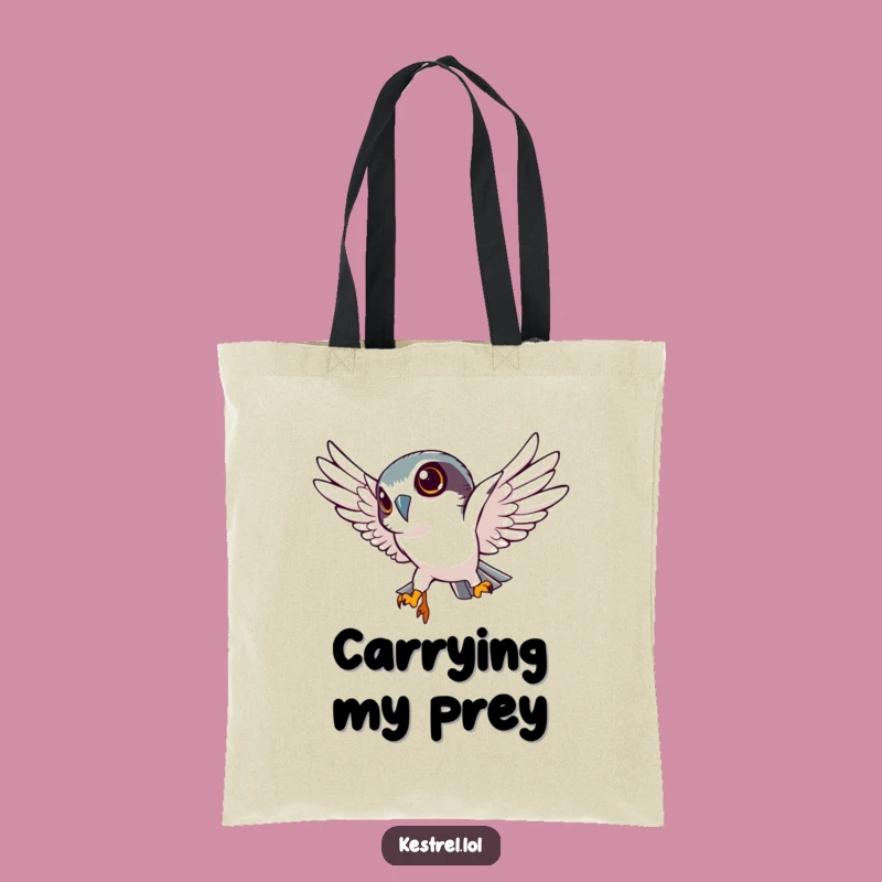 Funny Kestrel Tote Bag: Carry Your Focus with Sharp, Determined Style!