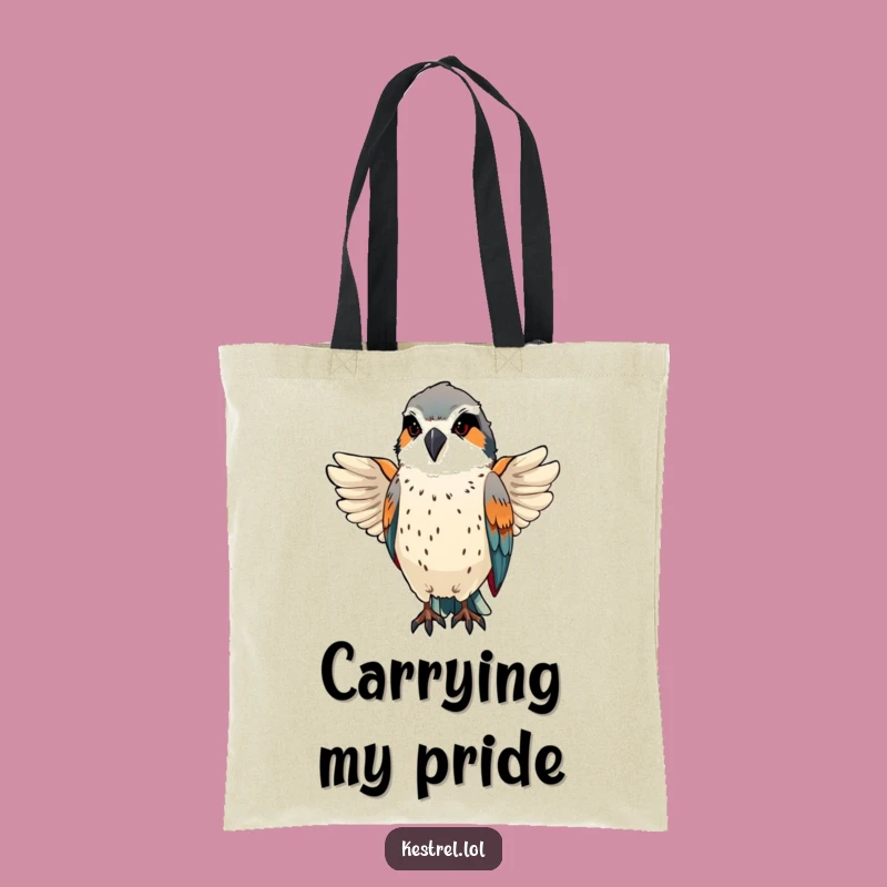 Funny Kestrel Tote Bag - Carry Your Polish with Pride
