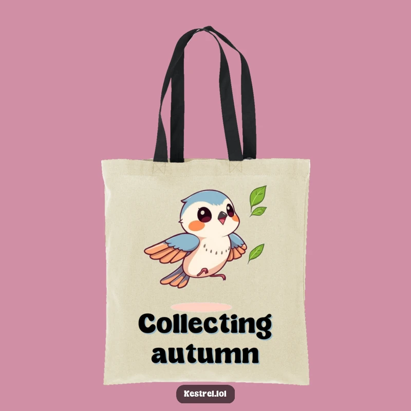 Funny Kestrel Autumn Tote Bag - Carry Your Playfulness Gift
