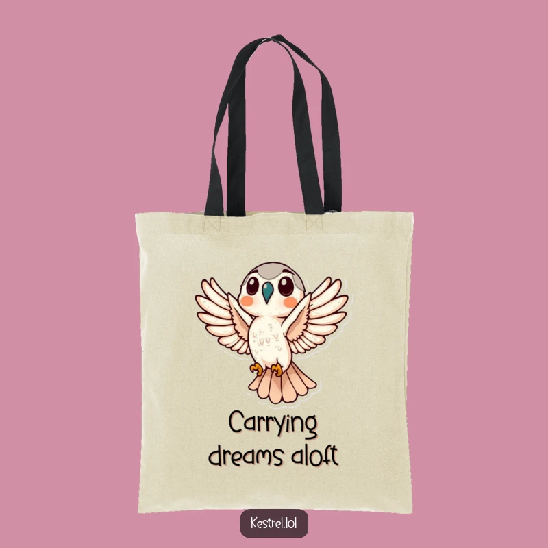 Funny Kestrel Flight Tote Bag: Carry Your Passion with Humor