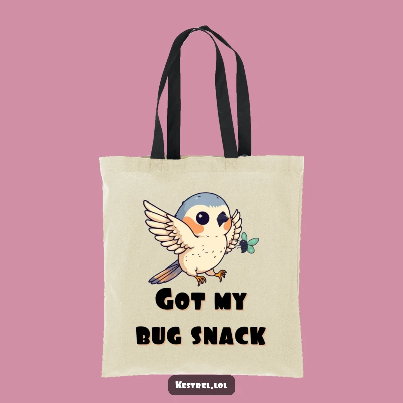 Funny Kestrel Tote Bag: Carry Your Catch & Birding Gear