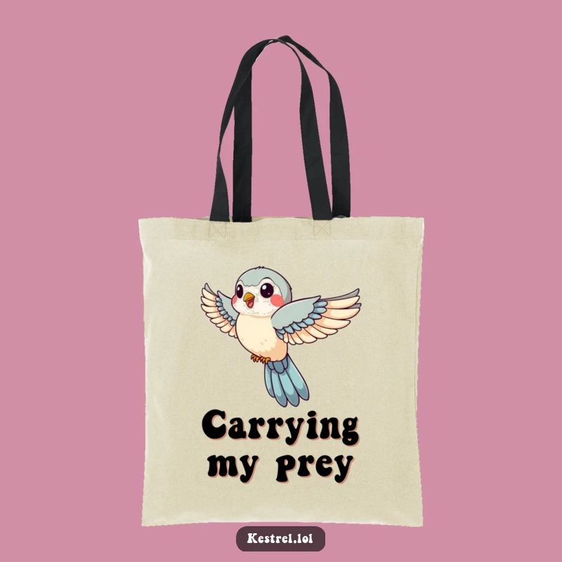 Funny Kestrel Tote Bag: Carry Your Day with Swift, Jovial Style, Humorous Gift