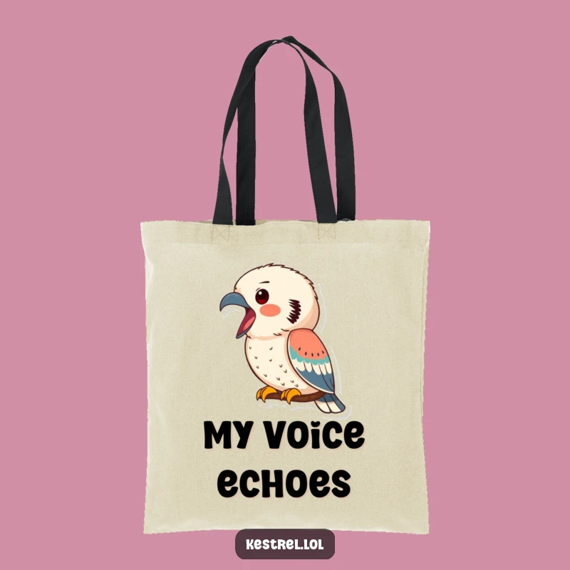Funny Kestrel Calling Tote Bag - Carry Your Laughs in Style, Great Gift!