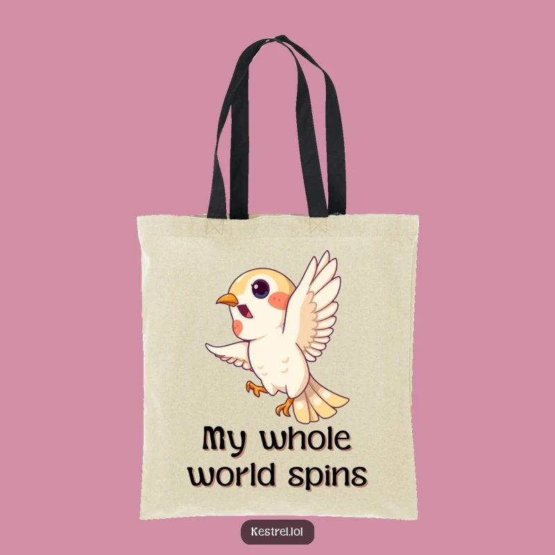Funny Kestrel Loop Tote Bag - Carry Your Fun with this Bird Design