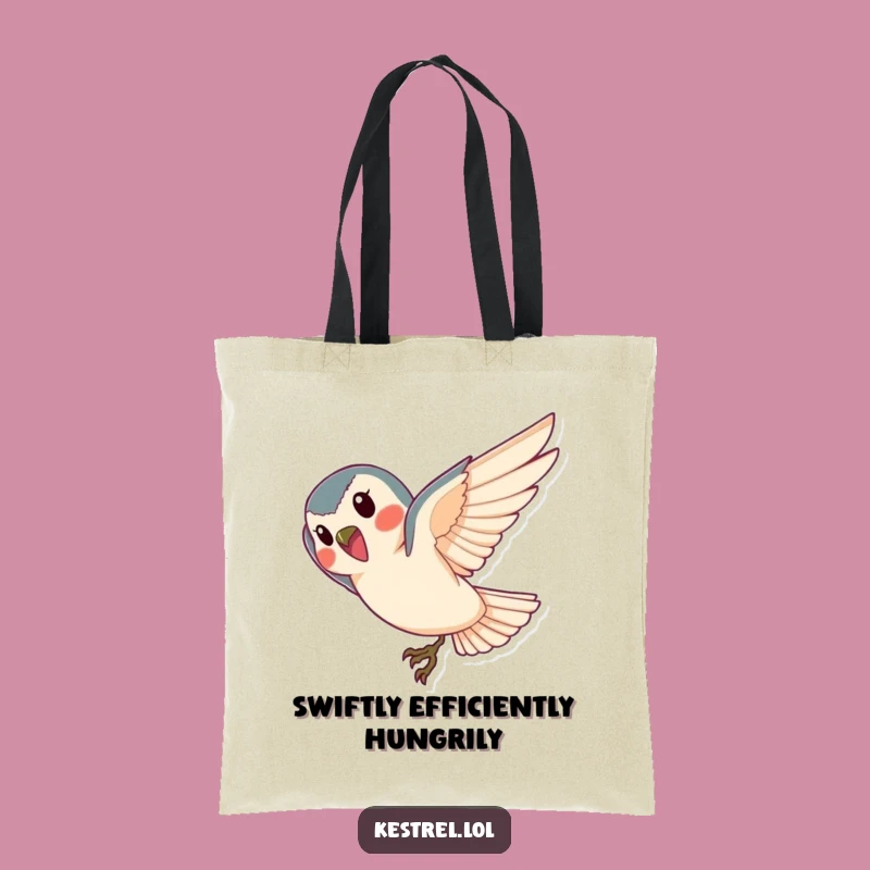 Funny Kestrel Tote Bag: Graceful Dive Carryall, Practical Gift