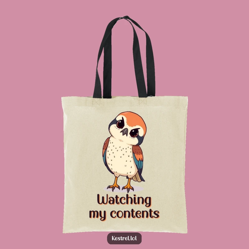 Funny Kestrel Tote Bag - Carry Your Curiosity in Style